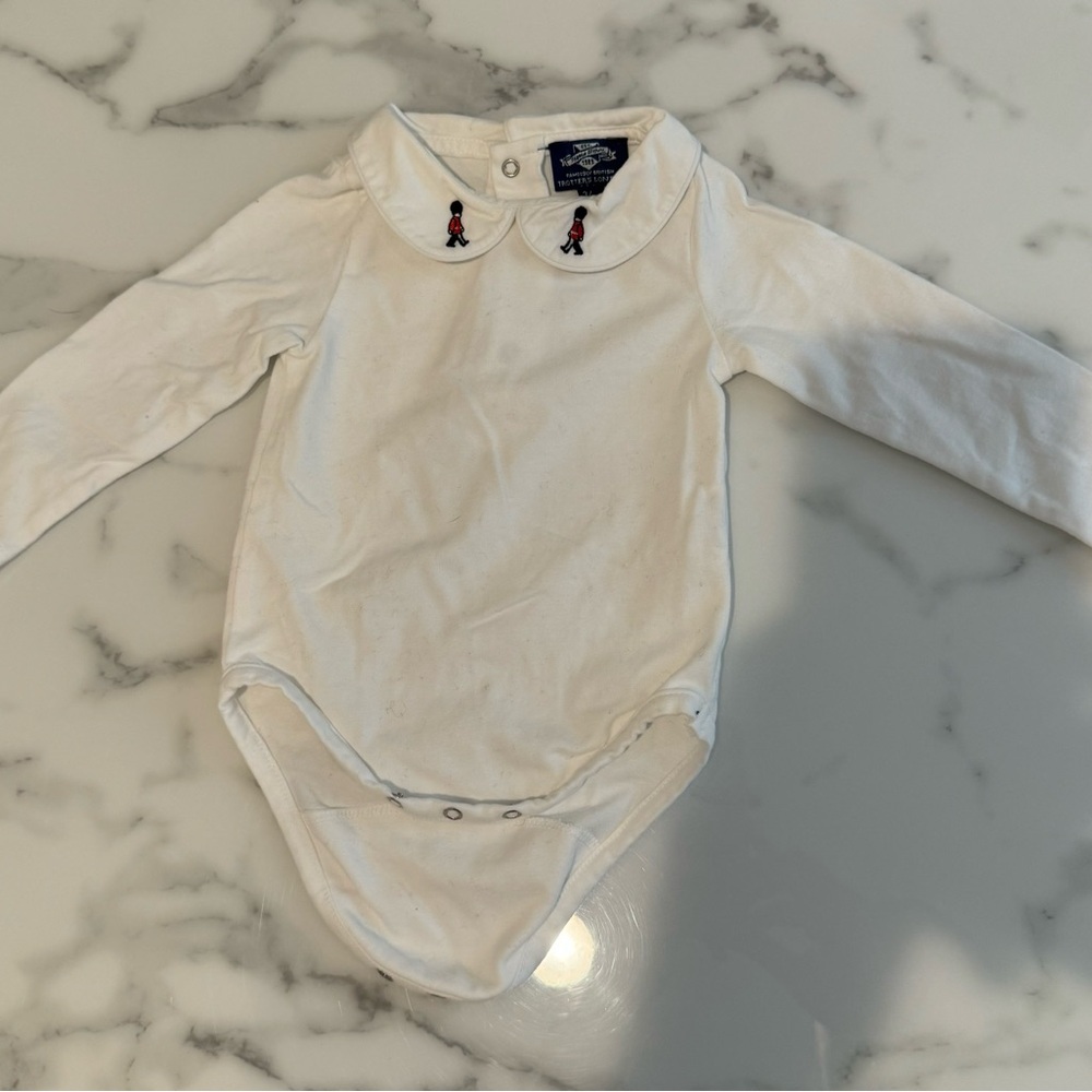 Trotters London Baby Collared Onesie